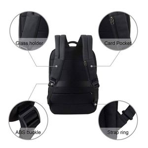 BSCI Factory Business Laptop <b>Backpack</b> Side Load <b>Computer</b> Travel Bag Usb Port Water Resistant 15.6 Inch Black - Product Image 5