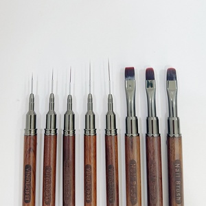 High Quality Custom-Made Nail <b>Brush</b> with Nylon Wood Handle Popular Style Customized Nail Line <b>Brush</b> Direct From the Supplier - Product Image 4