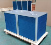 Échangeur de chaleur à contre-courant air-air de type plaque à tubes en cuivre, utilisé pour les systèmes de récupération d'énergie CVC