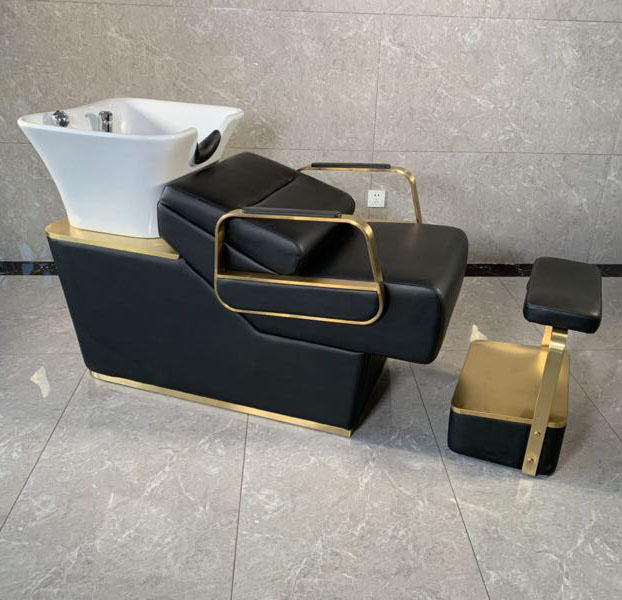 Парикмахерская кровать для промывания, Парикмахерская кровать для шампуня, Высококачественная простая полулежающая сидячая кровать для парикмахерской