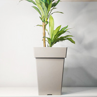 Groothandel Grote Minimalistische Plastic Bloempot Brede Opening Tuinbak voor Bonsai Oranje Mango Dragon Fruit Bomen