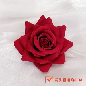 Têtes de roses en velours Prosperous Flowers 11 cm, décoration de mariage, bouquet de fleurs artificielles - Product Image 2