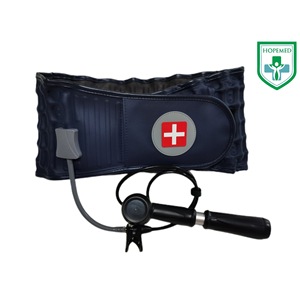 Cinturón de Soporte Lumbar Inflable HOPMED, Color Albaricoque, Talla Única, Dispositivo de Tracción Manual para el Cuidado de la Cintura - Product Image 3