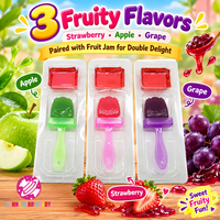 Sucettes en gros personnalisées avec pinceaux à peinture, bonbons durs, sucettes gélifiées au goût de fruits acidulés et sucrés pour enfants