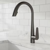 Robinet de lavabo mural moderne de luxe en acier inoxydable, 2 poignées, 2 trous, finition chromée, avec douchette extractible eau chaude/froide