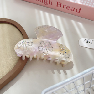 جديد إبداعي فاخر شعار مخصص خلات حجر الراين ، ذيل حصان القرش خلات مقاطع كبيرة - Product Image 4