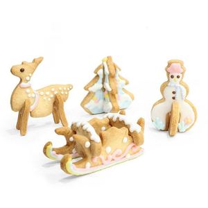 Ensemble de 8 emporte-pièces de Noël, moules à biscuits de Noël 3D en acier inoxydable avec emballage en boîte cadeau - Product Image 5