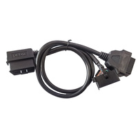 Personalizado VW Y tipo 16 pines OBD 2 adaptador divisor Cable de extensión macho a doble hembra herramienta de diagnóstico
