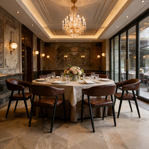 Sillas de Restaurante Modernas con Patas de Madera Maciza, Tapizadas, Asientos Comerciales para Comedor, Estructura de Madera, Silla de Bistro, Cafetería, Juego de Muebles para Hotel - Product Image 2