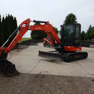 Mini-excavatrice d'occasion U55-5, 5,5 tonnes, 98% neuve, à balayage zéro, avec pince, chenilles en caoutchouc, personnalisable gratuitement - Product Image 5