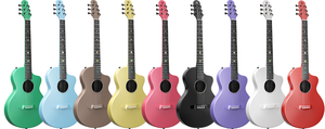 Chitarra Acustica Compatta in Carbonio da 38 Pollici, Facile da Imparare, <span class=keywords><strong>6</strong></span> Corde in Acciaio, Finitura Opaca, per Principianti, Bambini, Adolescenti, Viaggi e Campeggio - Product Image 6