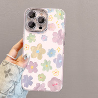 Coque magnétique en TPU mat avec motifs de dessins animés et éléments d'amour pour femmes, compatible avec les modèles 17 Pro Max et 15