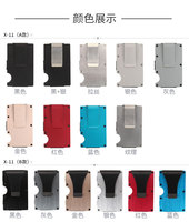Dompet logam pria, minimalis RFID kartu kredit pemegang kualitas tinggi ramping dompet logam bisnis pendek ID Bank casing portabel