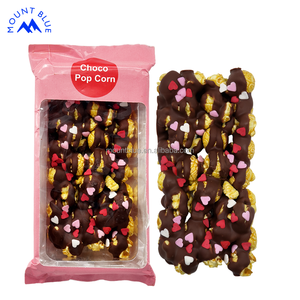 Palomitas de maíz con sabor a chocolate y chocolate con leche, temáticas del Día de San Valentín, con chispas en forma de corazón, regalo romántico - Product Image 2