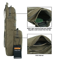 Pochette Molle de Haute Qualité, Sac d'Hydratation Tactique pour la Chasse, Pochette d'Hydratation 3L pour Gilet de Chasse, Sacs d'Équipement