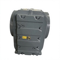 KAT97 Bevel Helical Gearbox Y11 11kW 4P 180 Derajat Rasio 24.74 M1 Pemasangan Industrial Heavy Duty Gear Reducer