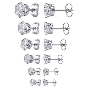 Orecchini a Perno Esagonali per Donne, Brillanti Orecchini Geometrici, Gioielli di Moda Quotidiana - Product Image 6