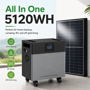 Station d'alimentation solaire portable pour la maison, 300W 500W 1200W 2500W, batterie LiFePO4, stockage d'énergie - Product Image 1