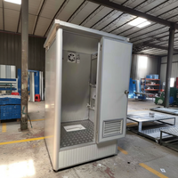 TOPPRE WC Mobile en plastique pour adultes handicapés, matériau panneau sandwich, cabine de douche mobile et toilettes préfabriquées