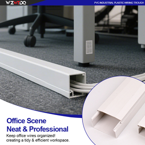 Di alta qualità con supporto adesivo cavo traforato condotti flessibili facile installazione 16x16 25x25 40x20 100x50 cavo in Pvc Trunking - Product Image 4