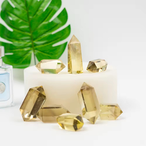 Obelisco de Citrino Natural al por Mayor, Espécimen Mineral Curativo de Cristal, Cristal de Doble Punta Hola Jiangsu - Product Image 1