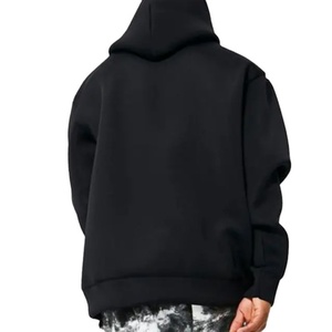 Fournisseur de sweat-shirts unisexes en coton French Terry, surdimensionnés, à personnaliser avec un logo, de haute qualité, courts, unis, pour hommes - Product Image 4