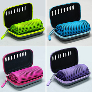 Nueva Toalla Deportiva de Secado Rápido, Color Sólido, Poliéster, Toallas Refrescantes para Exteriores, Toallas Absorbentes para Gimnasio en Caja de EVA para Deportes al Aire Libre - Product Image 1