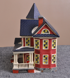 Dehua blanc En Céramique Porcelaine Figurines <span class=keywords><strong>De</strong></span> Noël Éclairé Village <span class=keywords><strong>Miniature</strong></span> Maisons - Product Image 6