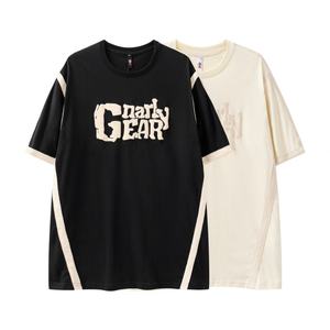 T-shirt Premium de Haute Qualité 100% Coton 210gsm, T-shirt Premium Surdimensionné, Impression Sérigraphique en Relief du Logo, T-shirt Uni pour Hommes - Product Image 2