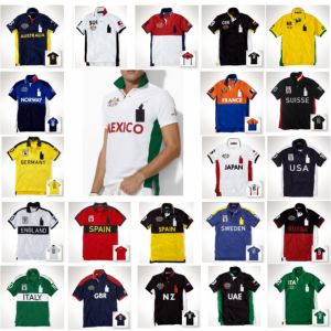 เสื้อผ้าฤดูร้อนสำหรับผู้ชาย เสื้อโปโลปักลายสำหรับตีกอล์ฟ ผ้าฝ้าย 100% เสื้อยืดโปโลพรีเมียมหรูหราของ Uspa พร้อมปักโลโก้ตามสั่งสำหรับผู้ชาย - Product Image 1