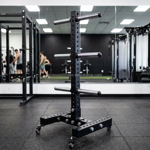 Rolling <strong>Weight</strong> Plate Storage Rack Vertical Plate <strong>Tree</strong> With Transport Wheels Easy Moving Gym <strong>Weight</strong> Holder - Product Image 1