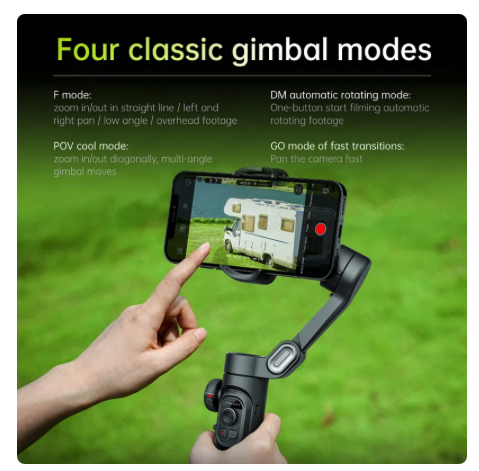 AOCHUAN Smart XE 3軸ジンバルスタビライザー スマホ用折りたたみ