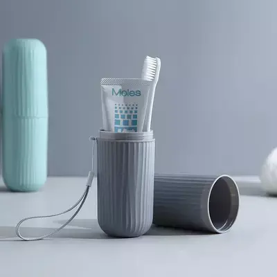 2023ベストセラー格安ポータブルトラベル歯磨き粉歯ブラシ収納ホルダートラベルケース硬質プラスチック歯ブラシ容器