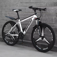 Vélos de montagne 26 pouces de haute qualité en gros d'usine, avec moyeu à 3 couteaux, frein à disque, amortisseurs et style vintage en acier