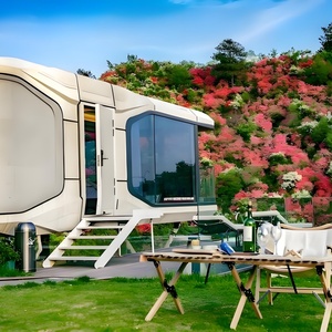 Casa Prefabricada Moderna de 40 Pies, Alimentada por Energía Solar, Tipo Cápsula Espacial con Ruedas, Villa Cápsula Espacial - Product Image 2
