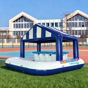Bar flottant gonflable pour piscine, idéal pour les fêtes en plein air, respectueux de l'environnement, certifié CE, avec souffleur et kits de réparation pour piscine, été - Product Image 1