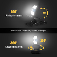 Nouvelle Lumière LED d'Extérieur Étanche à Détecteur de Mouvement Humain, Applique Murale Pliable à Clip pour Balcon, Éclairage Minimaliste de Cour et Couloir