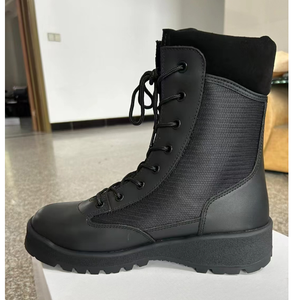 DFS12 Bottes de sécurité longues en cuir pleine fleur noir anti stabilité - Product Image 6