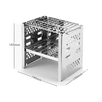 Barbecue de table portable en acier inoxydable pour l'extérieur