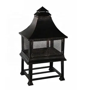 Factory Price Iron Fire Pit Outdoor Outdoor Heaters Fireplace Wood Burning Fire Pit For Backyard Garden