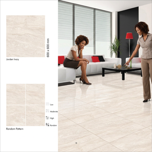 Kiyara Beige GVT PGVT Porcelain <b>Floor</b> Tiles 600x600mm Polished Marble Look for Showrooms - Product Image 6