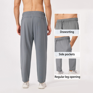 <span class=keywords><strong>Pantaloni</strong></span> da Uomo in Poliestere Taglie Forti <span class=keywords><strong>con</strong></span> Logo Personalizzato, <span class=keywords><strong>Tasche</strong></span> <span class=keywords><strong>Laterali</strong></span>, Stile Jogger, Traspiranti e Casual - Product Image 6