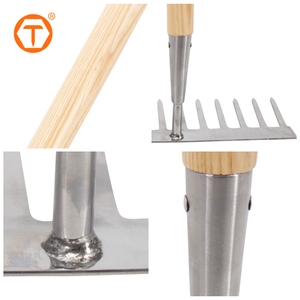 129cm nhiệm vụ nặng nề Bow rakes 12 răng thép không gỉ vườn <span class=keywords><strong>Rake</strong></span> cho nới lỏng đất san lấp mặt bằng mulch thu thập lá - Product Image 3