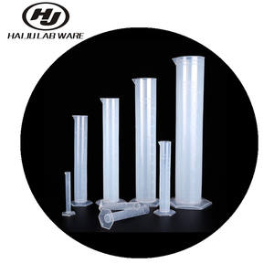 HAIJU Laboratório Fábrica Venda 10ml ml 50 25ml 100ml 250ml 500ml 1000ml 2000ml Cilindro de Medição Graduado Plástico PP Fabricante - Product Image 1