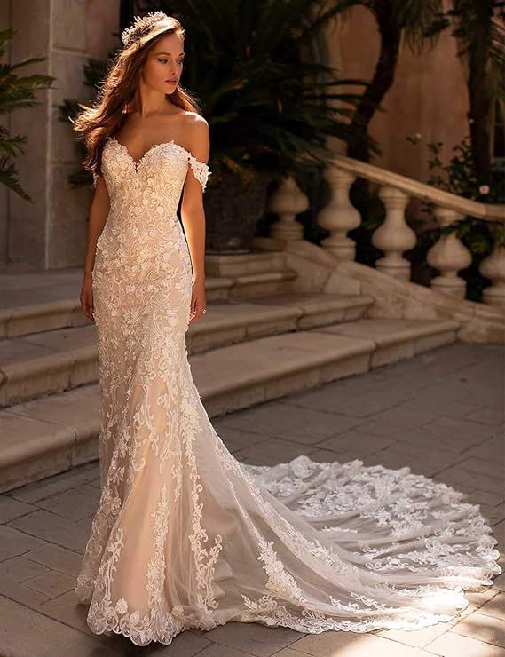 customized off shoulder mermaid dress