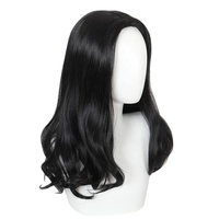 Perruque synthétique résistante à la chaleur pour cosplay d'anime, perruque noire bouclée longue de 55 cm, Tokyo Revengers Keisuke Baji, vente en gros