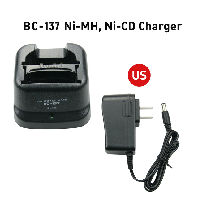 Two Way Radio Intelligent Desktop Battery Charger BC-137 for Icom BP-209N BC-210N Battery IC- V8 IC-A6 IC-A24 Walkie Talkie