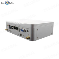 Eglobal Intel Celeron J1900 Quad Core Four Threads Max 2.41GHz support 6USB 2LAN 2COM VGA HD GPIO 2 * LED meilleur mini pc industriel