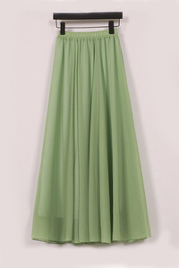 Gonna Midi in Chiffon Stile Europeo-Americano, Gonna Lunga Bohémien Autunnale <span class=keywords><strong>a</strong></span> <span class=keywords><strong>Vita</strong></span> <span class=keywords><strong>Alta</strong></span>, Taglie Forti, Linea <span class=keywords><strong>A</strong></span>, Lunghezza Pavimento, <span class=keywords><strong>Gonne</strong></span> da Spiaggia - Product Image 6