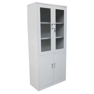 Armoire à dossiers en acier verticale à 4 portes, design moderne de haute qualité, pour le <span class=keywords><strong>bureau</strong></span>, l'hôpital, le stockage, étagère réglable - Product Image 3